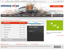 Tablet Screenshot of antwerpexpo.be